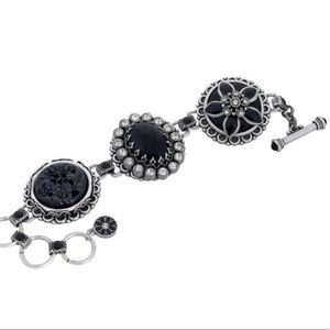 Vintage Vibe Black & White Trio Toggle Buttons,Boutique-NWT